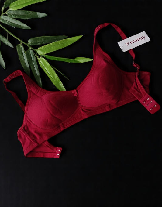 170525BR (E4353) VISMAY NON-PADDED BRA - Maroon
