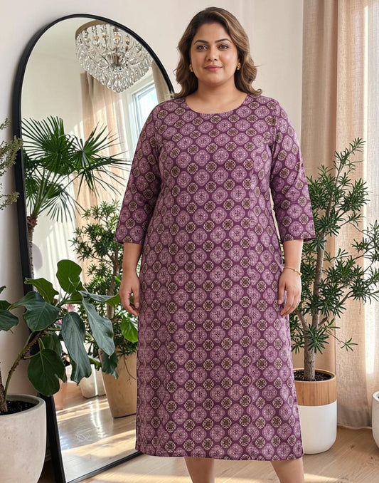 PLUS SIZE KURTIS PURPLE 280626K