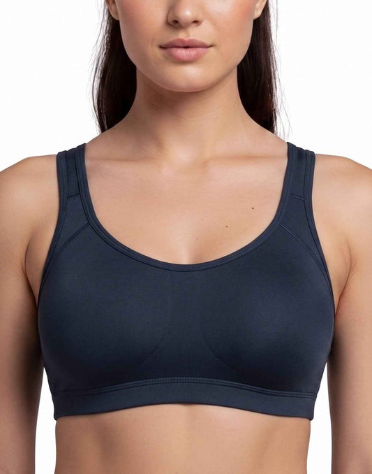 NON PADDED SPORTS BRA ALISHAN D.BLUE E6996 300526BR