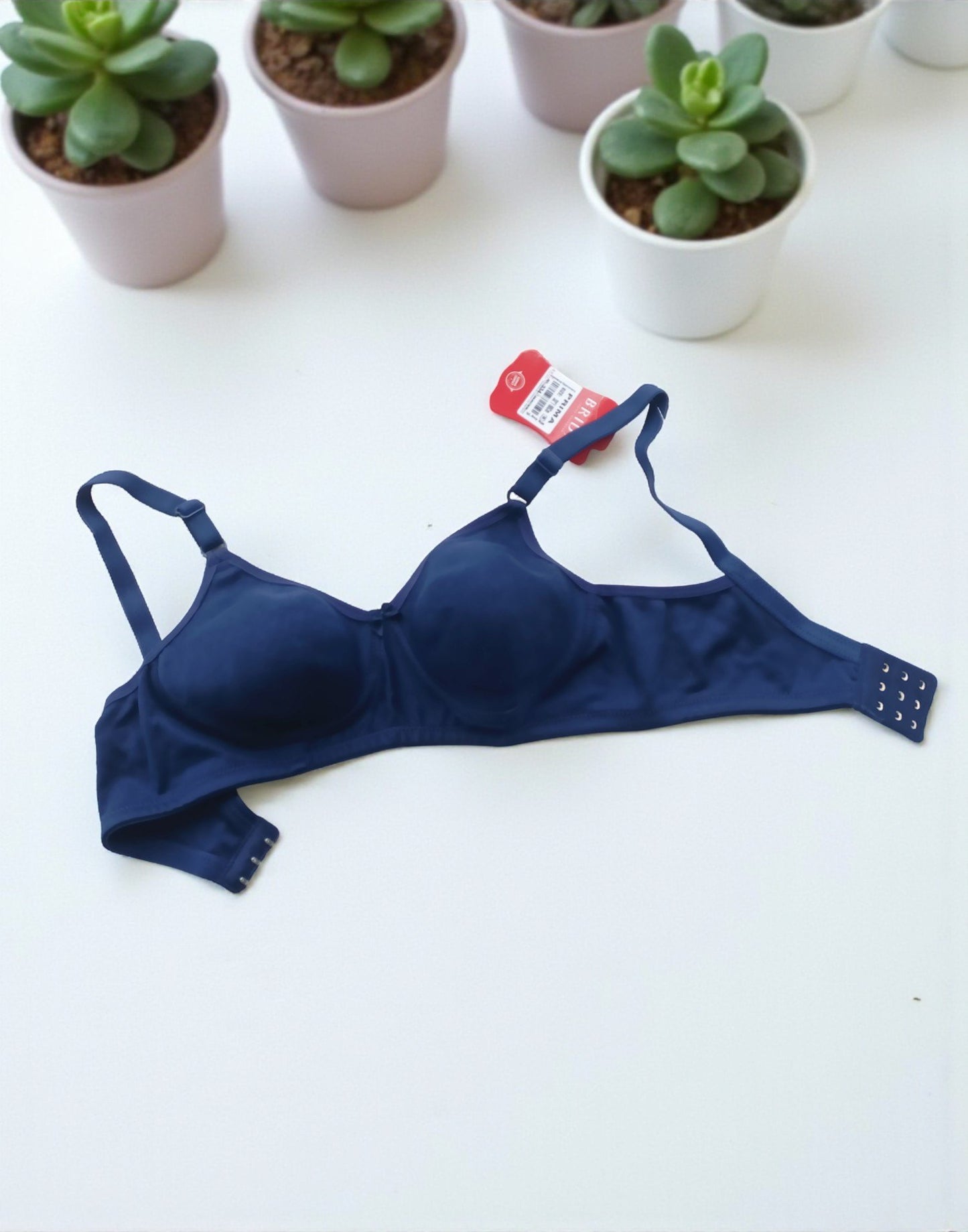 170925BR (E6443) BRIDA NON PADDED BRA - Navy Blue
