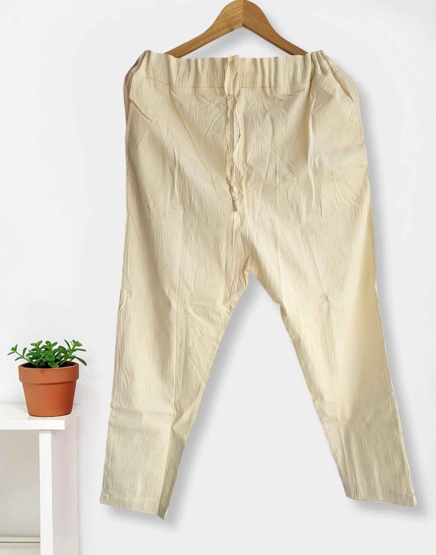 CIGARETTE PANT OFF WHITE E4288 090326BW - ELENTRA DESIGNS BY NIMI HEINS