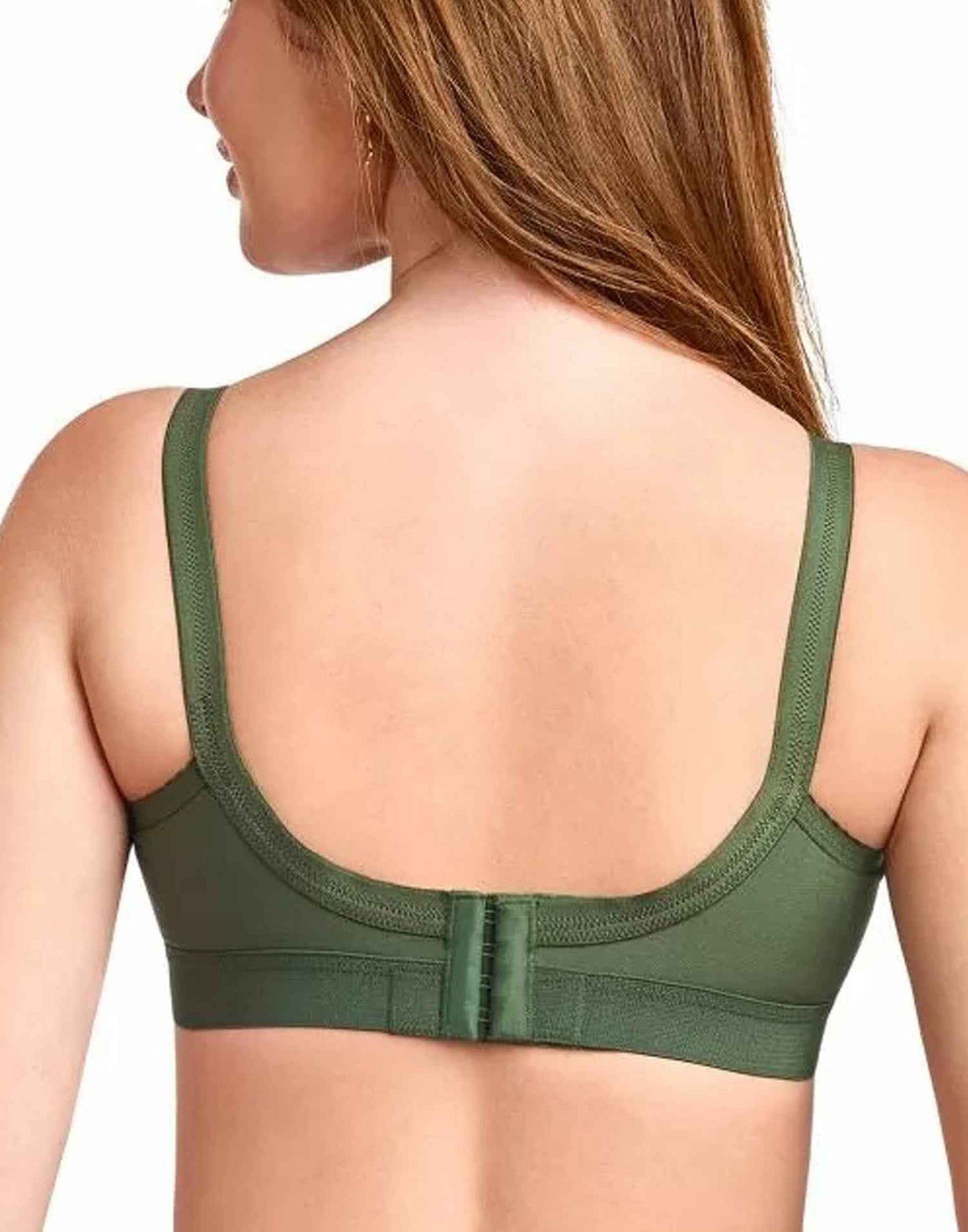 NON PADDED BRA RIZA KRUTHIKA PLAIN OLIVE GREEN E6832 160326BR