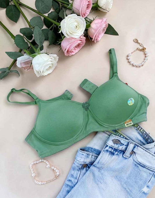 SEMI PADDED BRA V-MAX PASTEL GREEN E7012-7013 310526BR