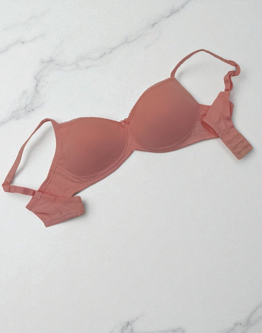 040725BR (E5256) JOCKEY PADDED BRA - Peach