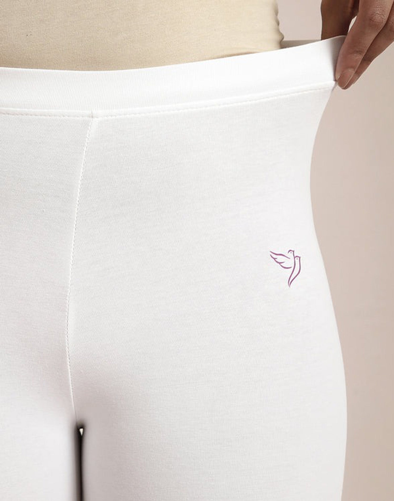 LEGGINGS TWIN BIRDS PEARL WHITE E6715 070326LG - ELENTRA DESIGNS BY NIMI HEINS