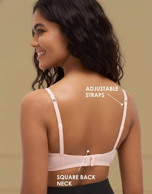 LIGHTLY PADDED BRA BLOSSOM FEATHERLITE PINK E6437 300825BR