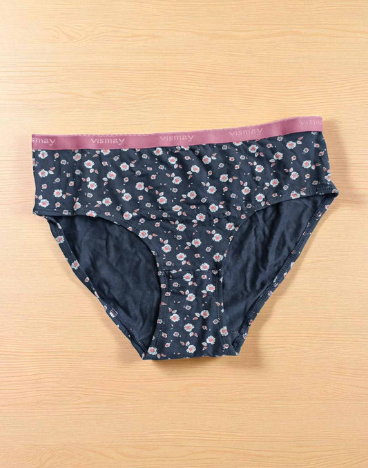 310725PS (E4347) VISMAY HAVEN HIPSTER PANTIES - Pink n Gray