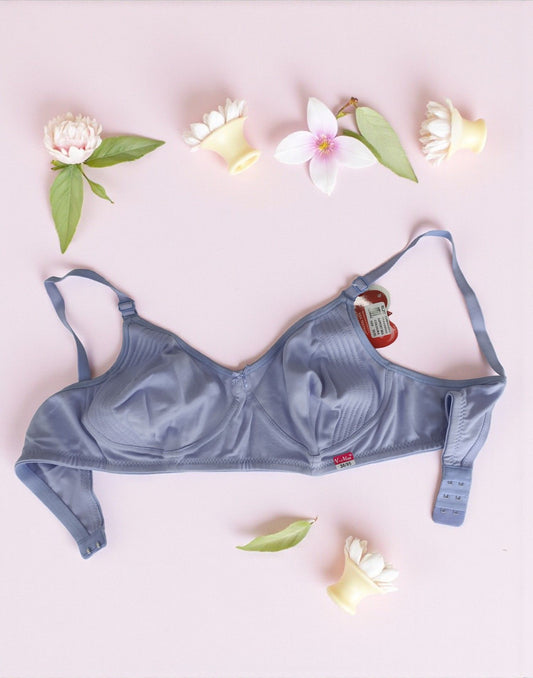 141025BR (E6116-E6117) V-MAX NON PADDED BRA - Powder Blue