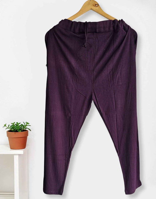 CIGARETTE PANT PURPLE E4288 090326BW - ELENTRA DESIGNS BY NIMI HEINS
