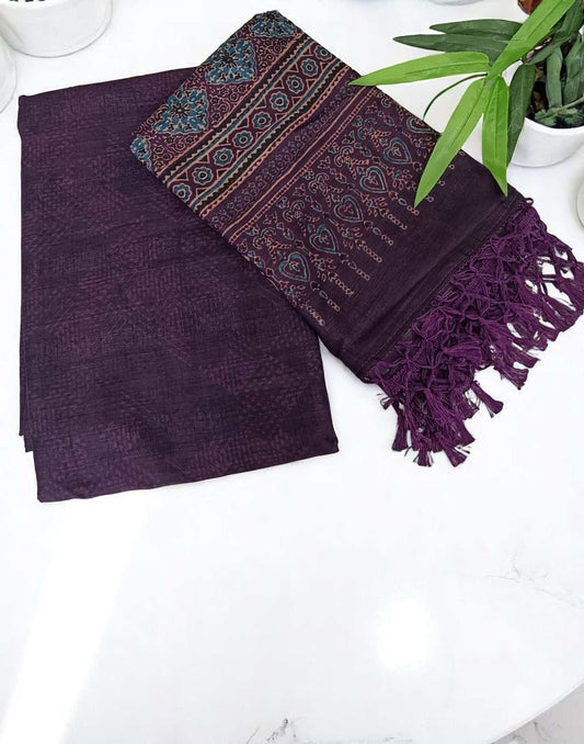 SALWAR SUITS UN-STITCHED PURPLE2 E5121 280525ML - ELENTRA DESIGNS BY NIMI HEINS