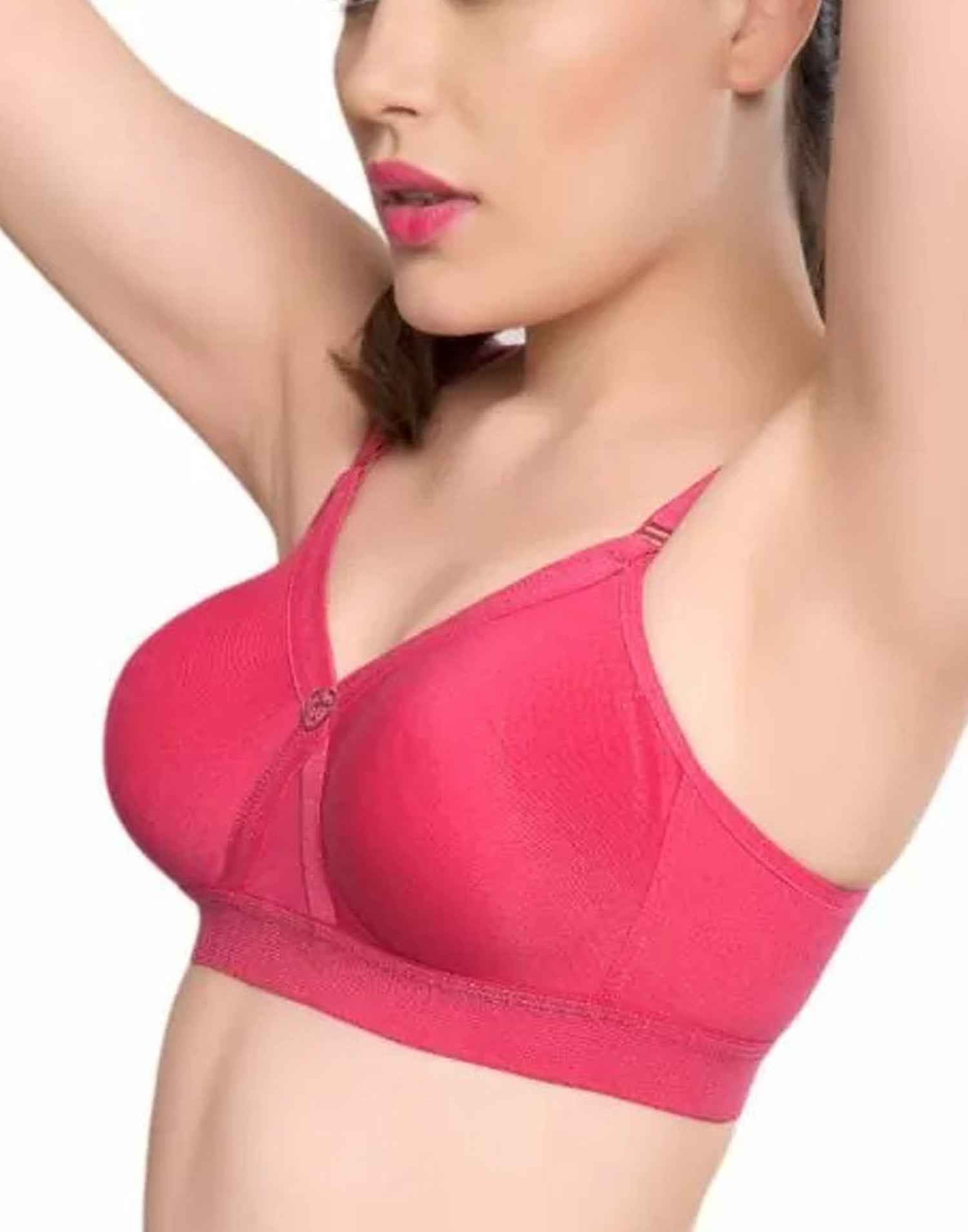 NON PADDED T-SHIRT BRA RIZA ALPA RASBERRY E6831 160326BR - ELENTRA DESIGNS BY NIMI HEINS