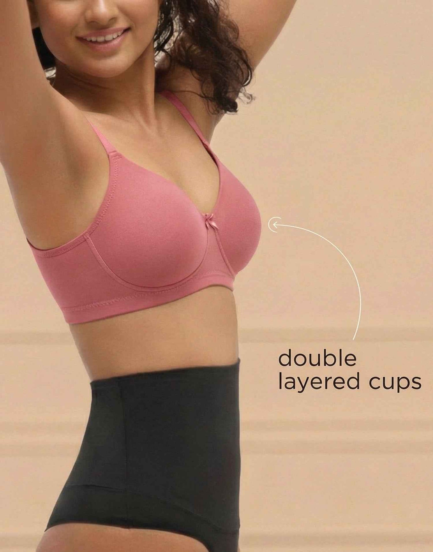 NON PADDED T-SHIRT BRA BLOSSOM ESSENTIAL ROSE GOLD E3179 210625BR