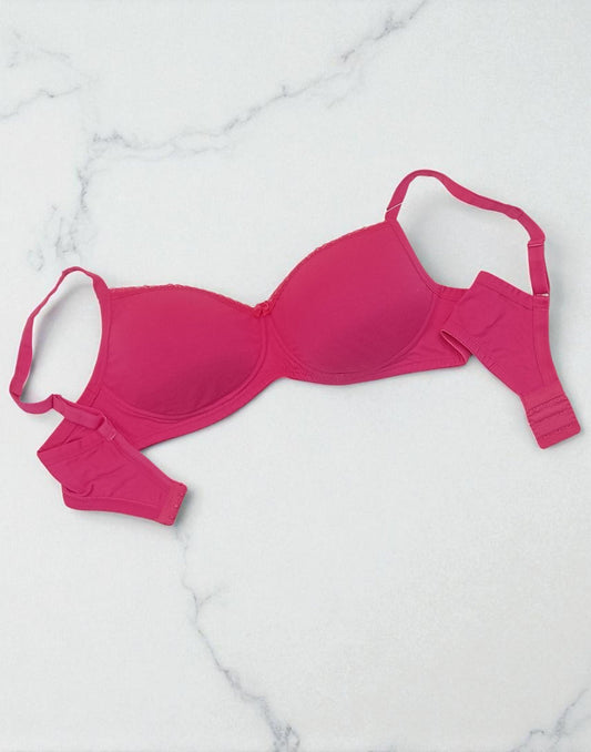 040725BR (E5256) JOCKEY PADDED BRA - Ruby