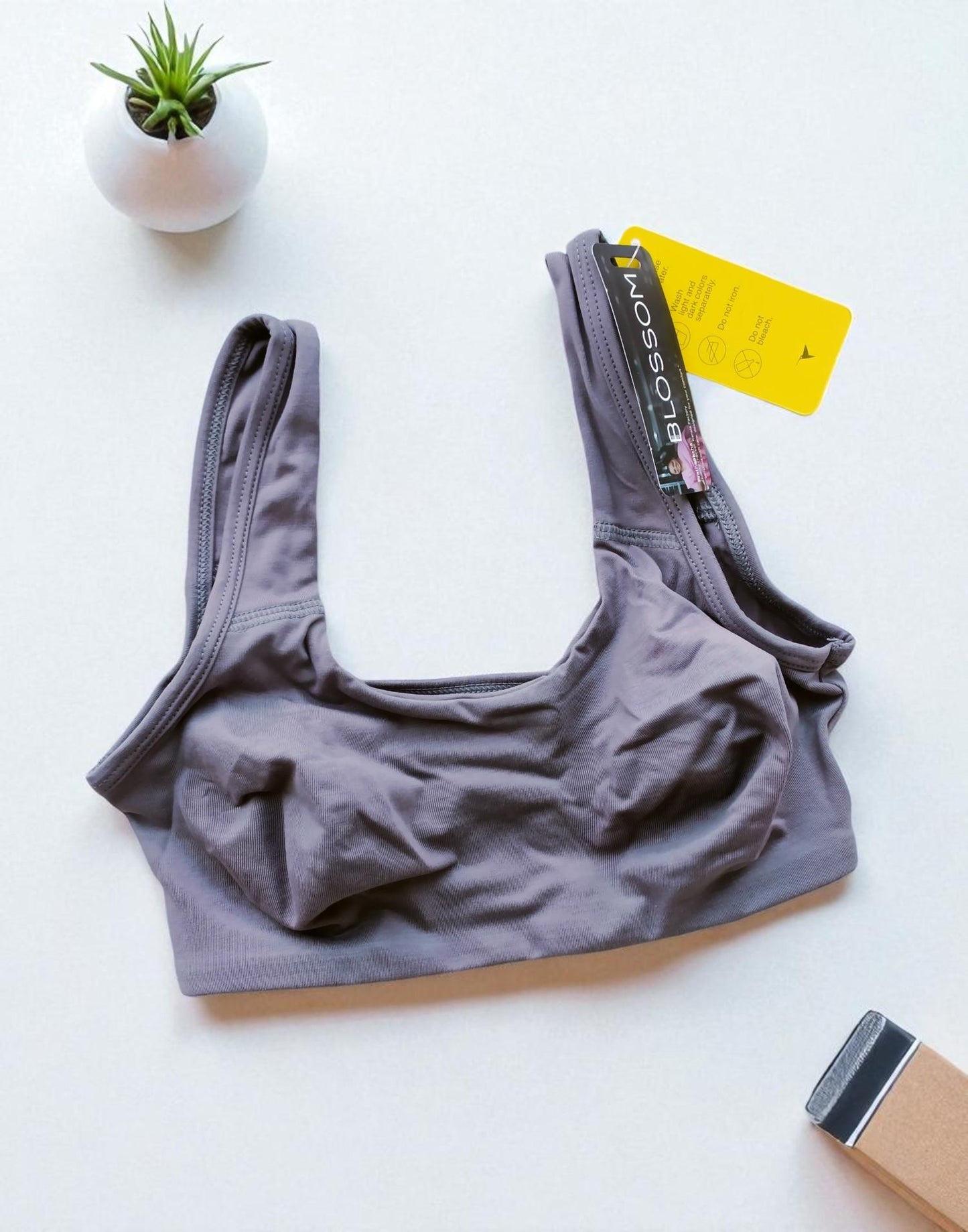 170925BR (E6436) BLOSSOM AESTHETIC BRA - S L Gray