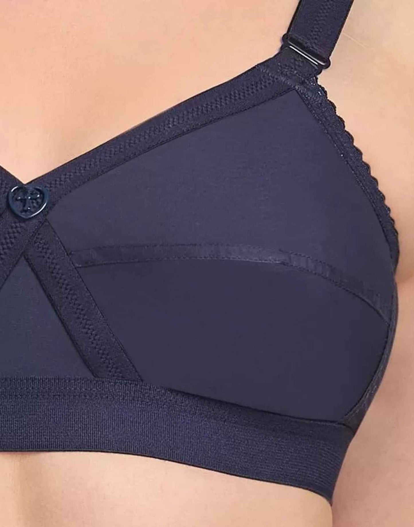 NON PADDED BRA RIZA KRUTHIKA PLAIN SAPPHIRE E6832 160326BR