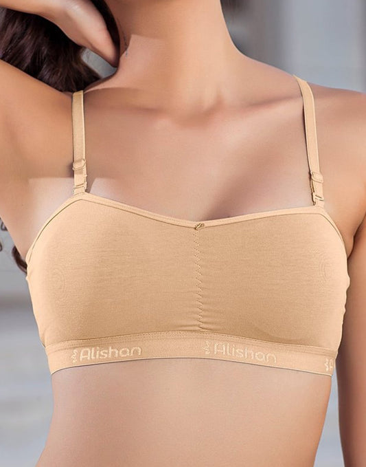 PADDED SPORTS BRA ALISHAN SKIN E6995 180526BR - ELENTRA DESIGNS BY NIMI HEINS
