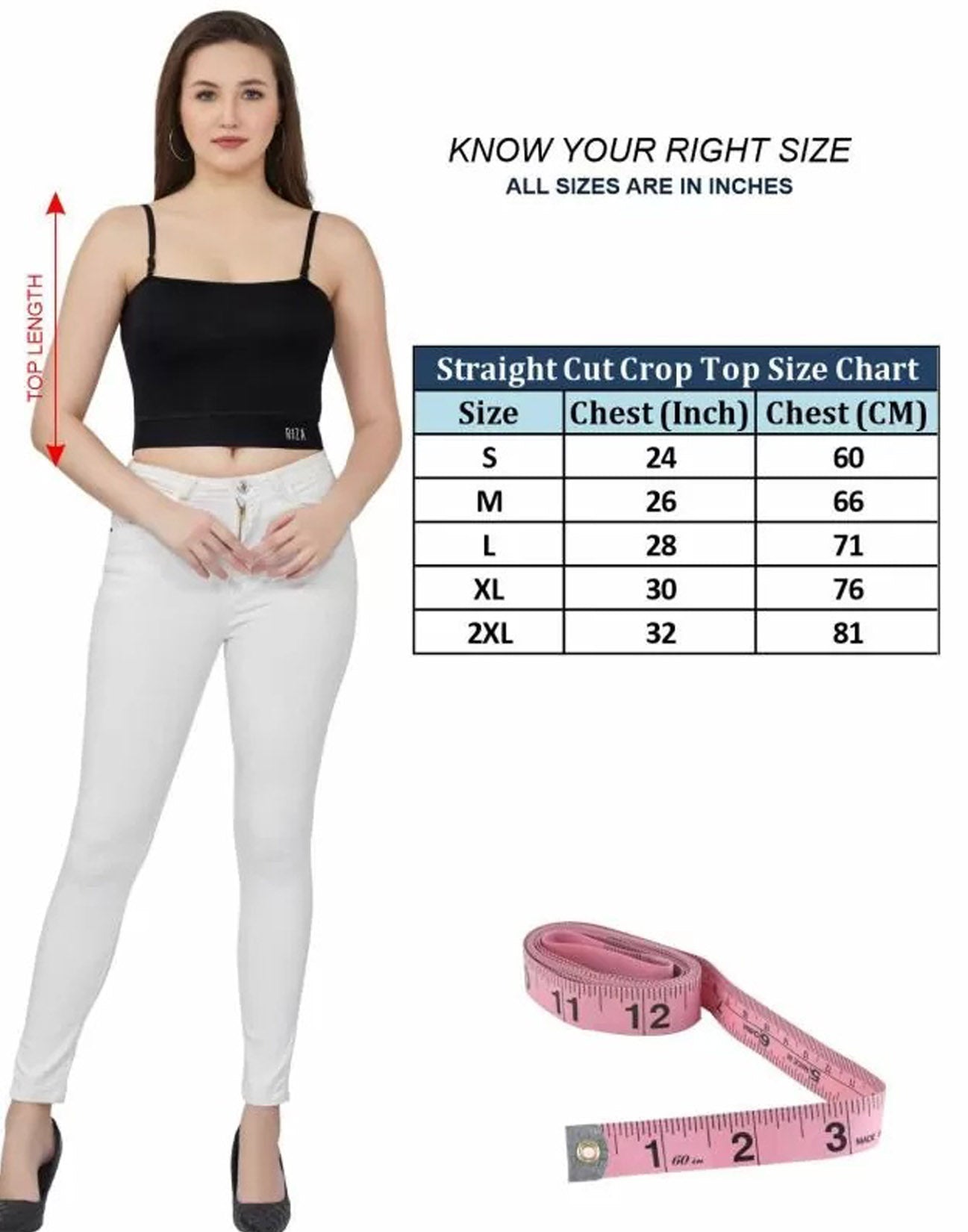 CAMISOLE RIZA CROP TOP STRAIGHT CUT BLACK E6931 280426CL - ELENTRA DESIGNS BY NIMI HEINS