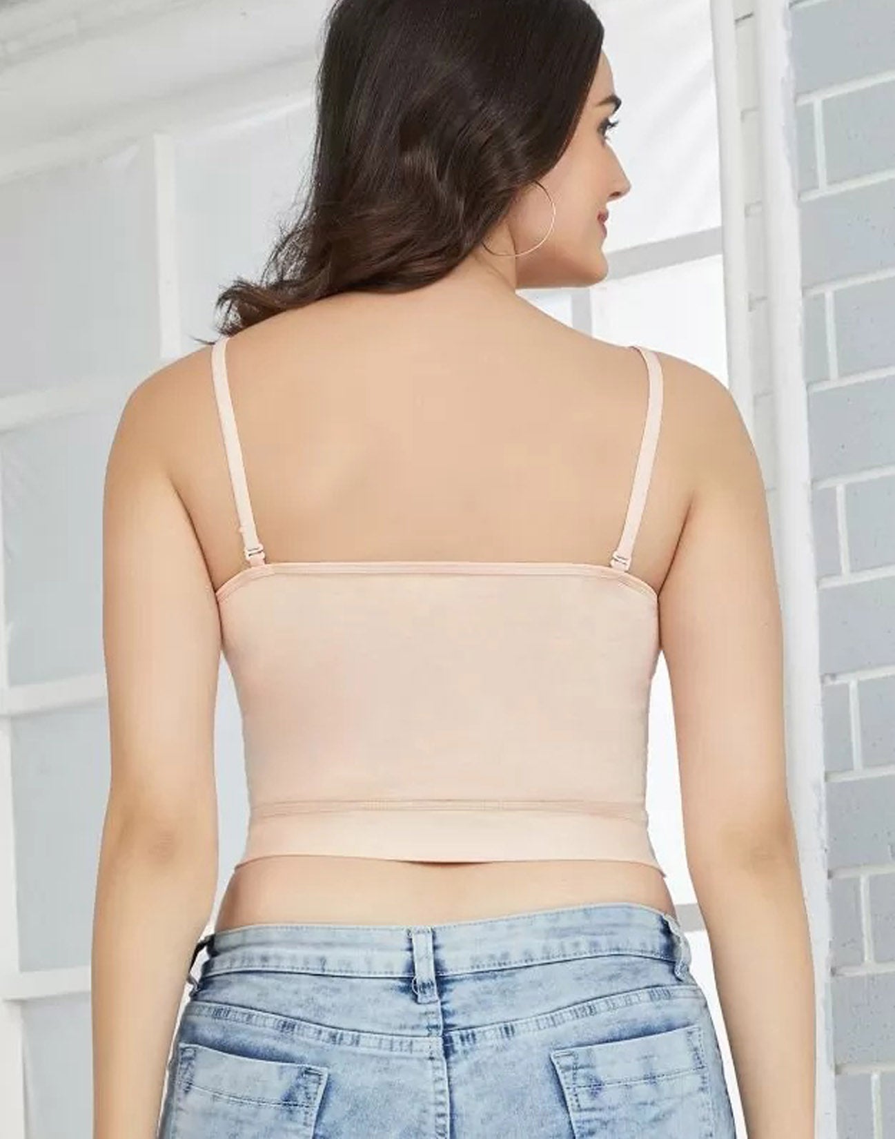 CAMISOLE RIZA CROP TOP STRAIGHT CUT SKIN E6931 280426CL - ELENTRA DESIGNS BY NIMI HEINS