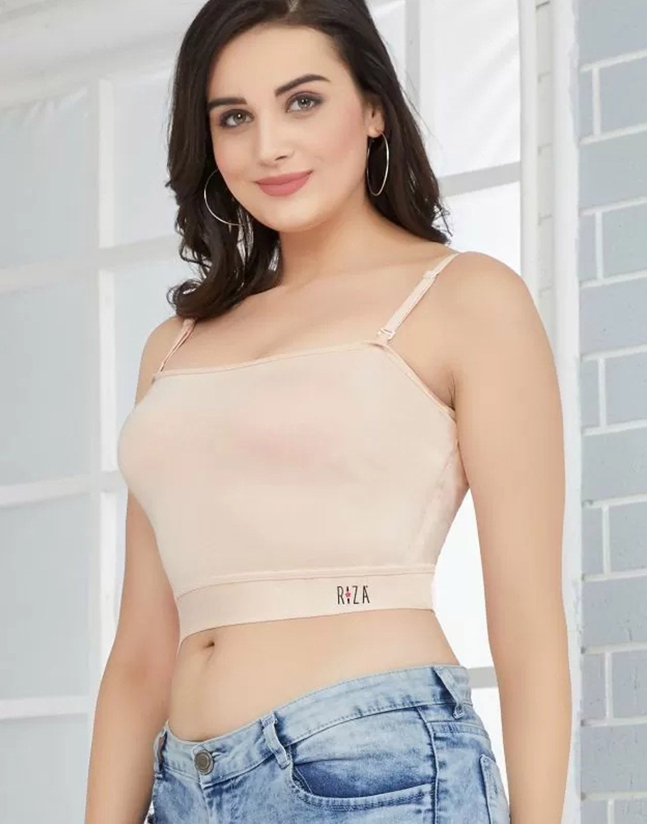 CAMISOLE RIZA CROP TOP STRAIGHT CUT SKIN E6931 280426CL - ELENTRA DESIGNS BY NIMI HEINS