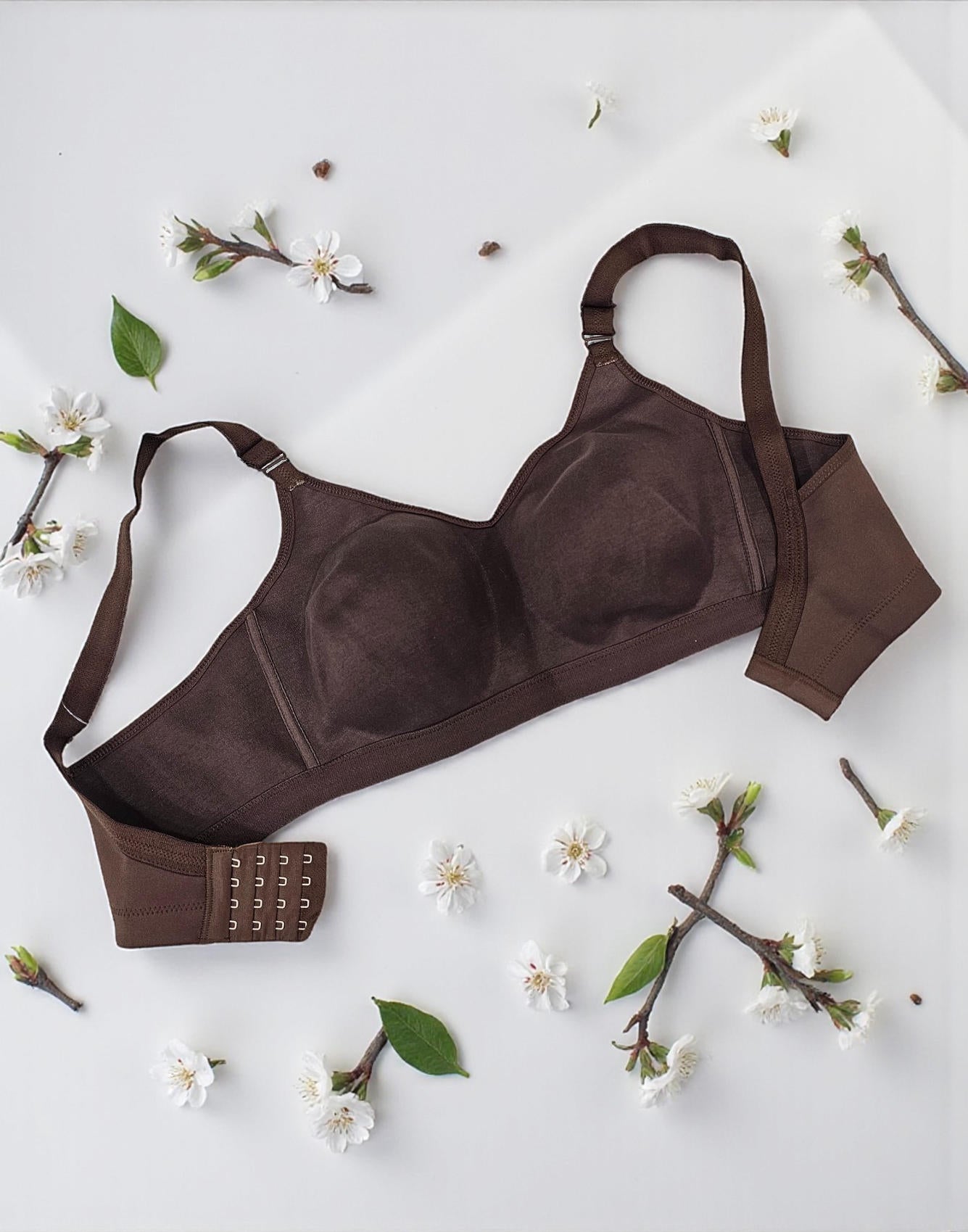 NON PADDED BRA RIZA SUPER FIT CHOCOLATE E6777 250226BR - ELENTRA DESIGNS BY NIMI HEINS