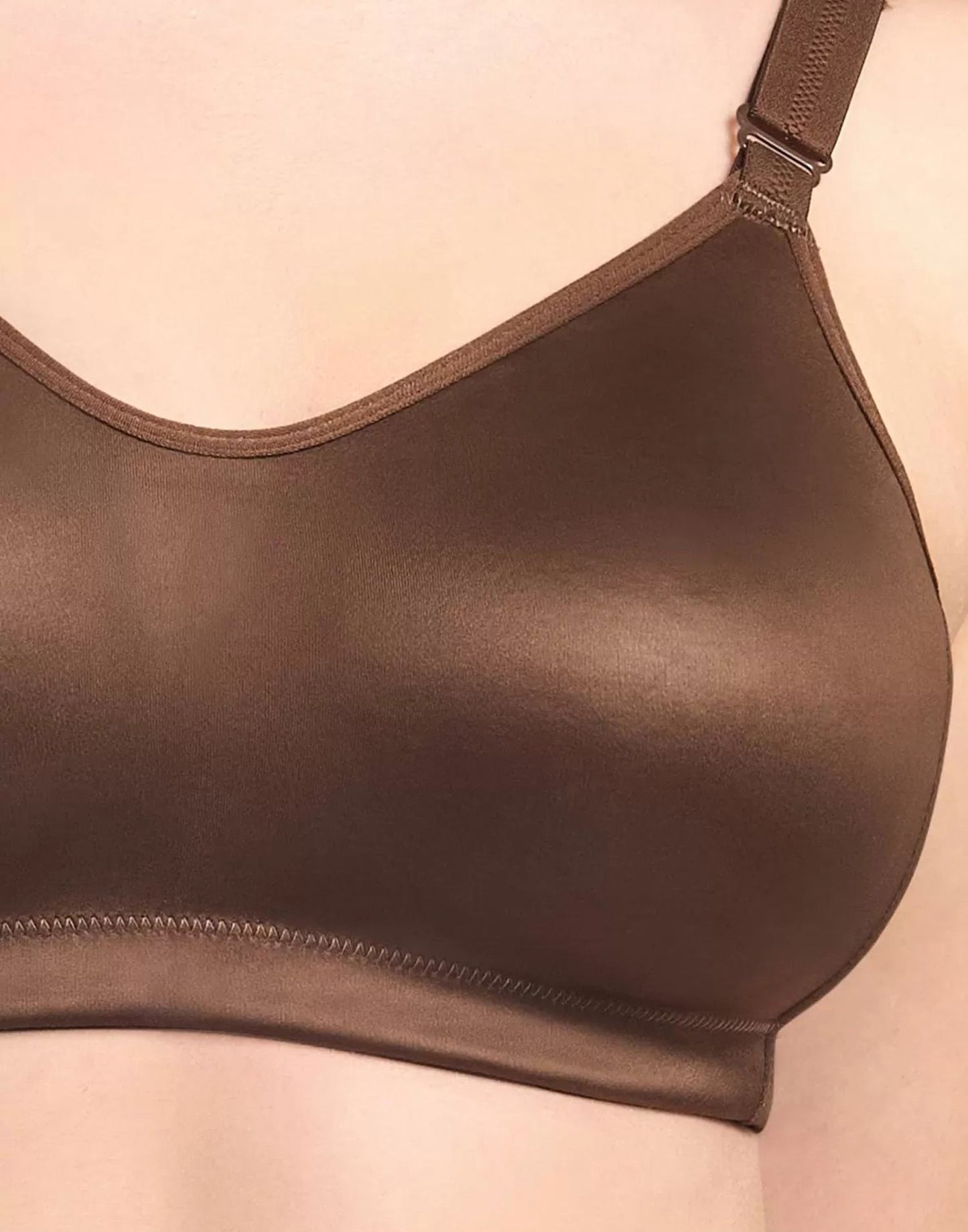 NON PADDED BRA RIZA SUPER FIT CHOCOLATE E6777 250226BR - ELENTRA DESIGNS BY NIMI HEINS