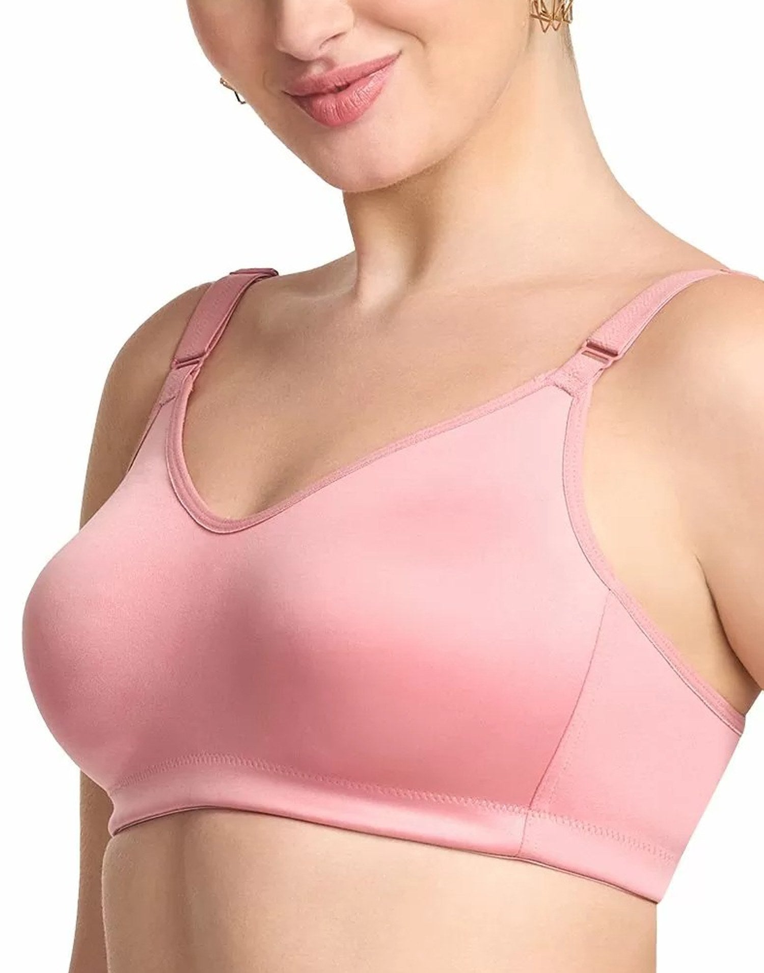 NON PADDED BRA RIZA SUPER FIT ROSE GOLD E6777 250226BR - ELENTRA DESIGNS BY NIMI HEINS