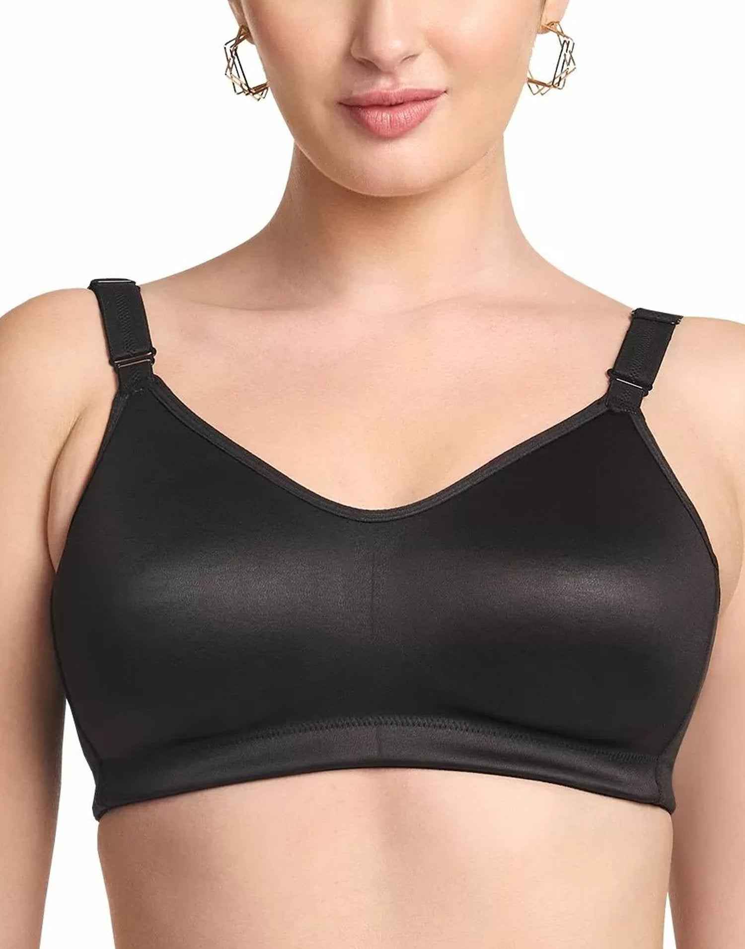 NON PADDED BRA RIZA SUPER FIT EBONY E6777 050326BR - ELENTRA DESIGNS BY NIMI HEINS