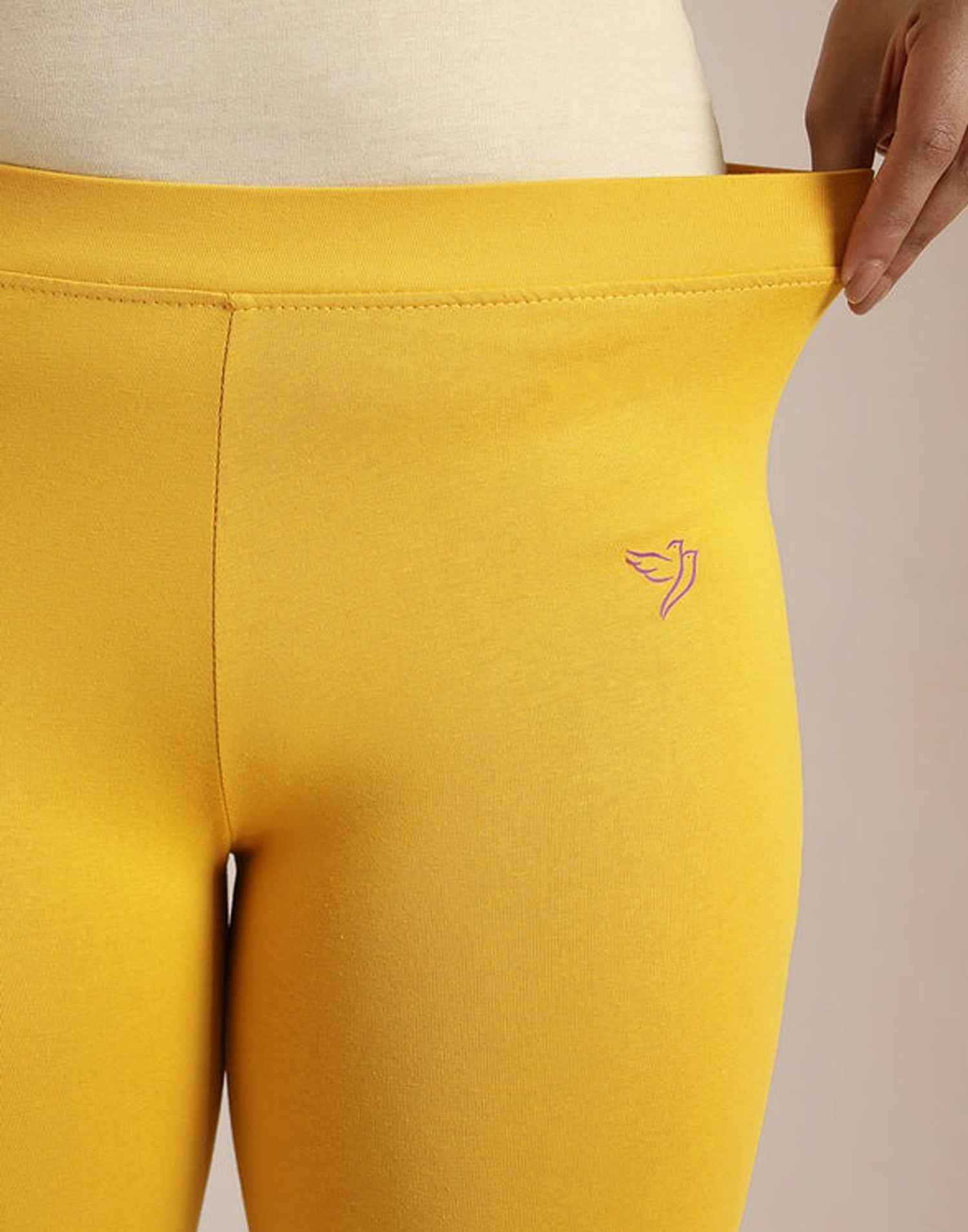 LEGGINGS TWIN BIRDS SWEET CORN E6715 070326LG - ELENTRA DESIGNS BY NIMI HEINS