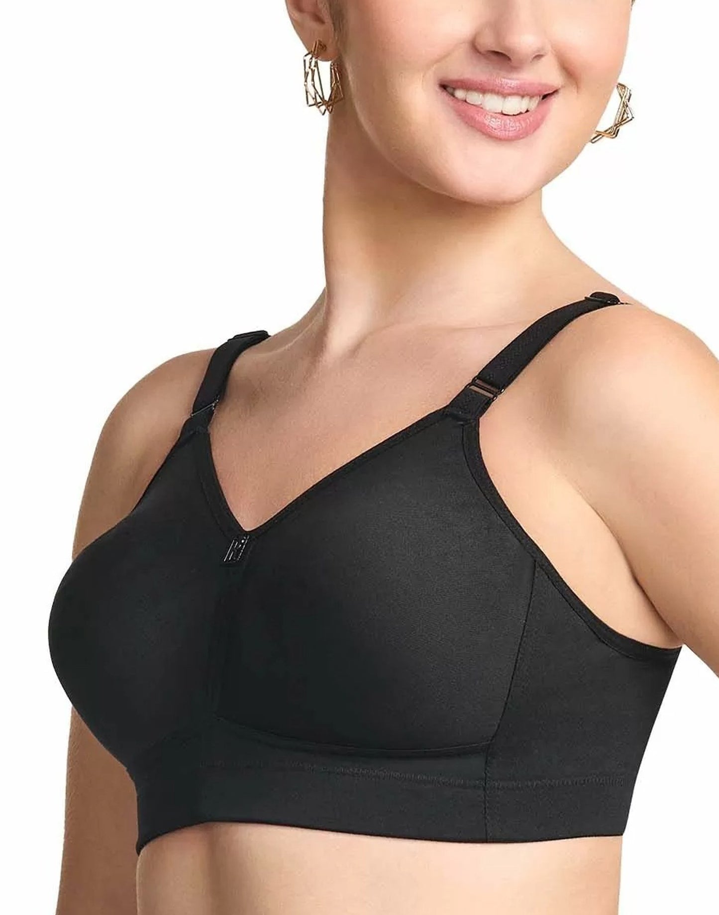 NON PADDED BRA RIZA T FIT BLACK E6778 280226BR - ELENTRA DESIGNS BY NIMI HEINS