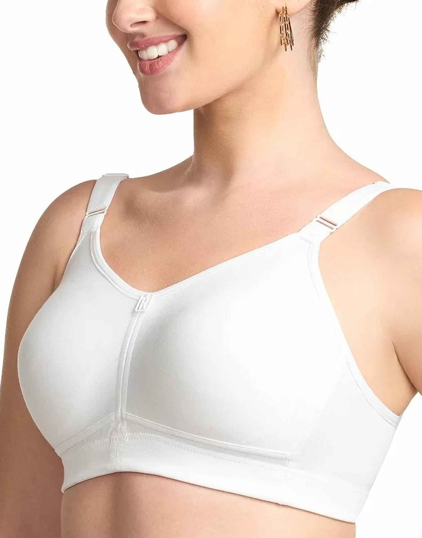 NON PADDED BRA RIZA T FIT WHITE E6778 050326BR - ELENTRA DESIGNS BY NIMI HEINS