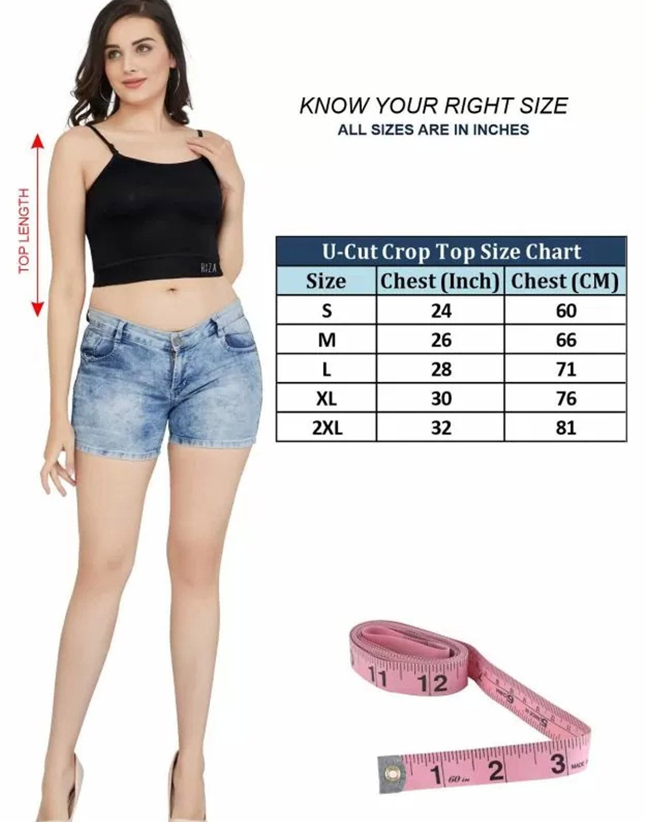 CAMISOLE RIZA CROP TOP U CUT BLACK E6931 280426CL - ELENTRA DESIGNS BY NIMI HEINS