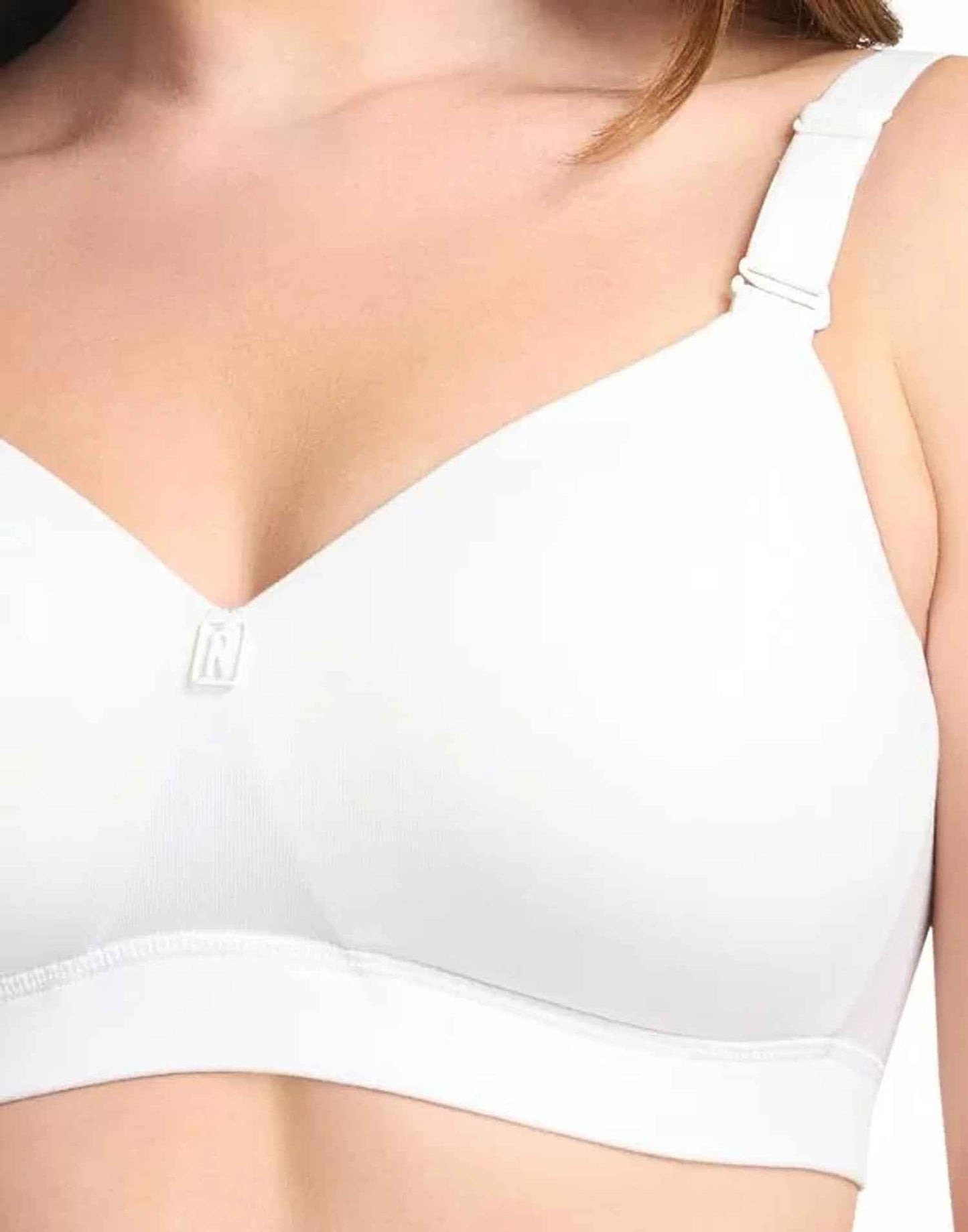 PADDED T-SHIRT BRA RIZA BESTIE WHITE E6775 200326BR - ELENTRA DESIGNS BY NIMI HEINS