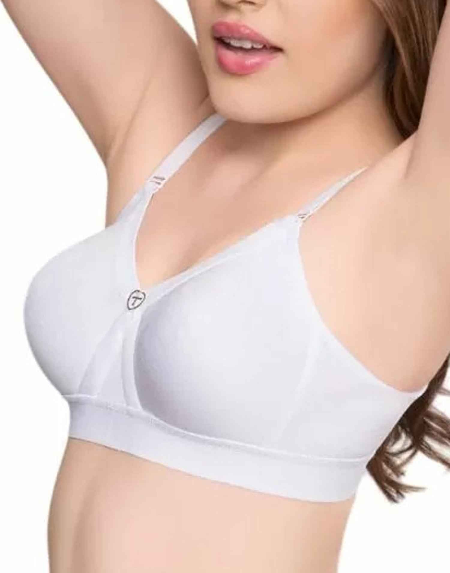 NON PADDED T-SHIRT BRA RIZA ALPA WHITE E6831 160326BR