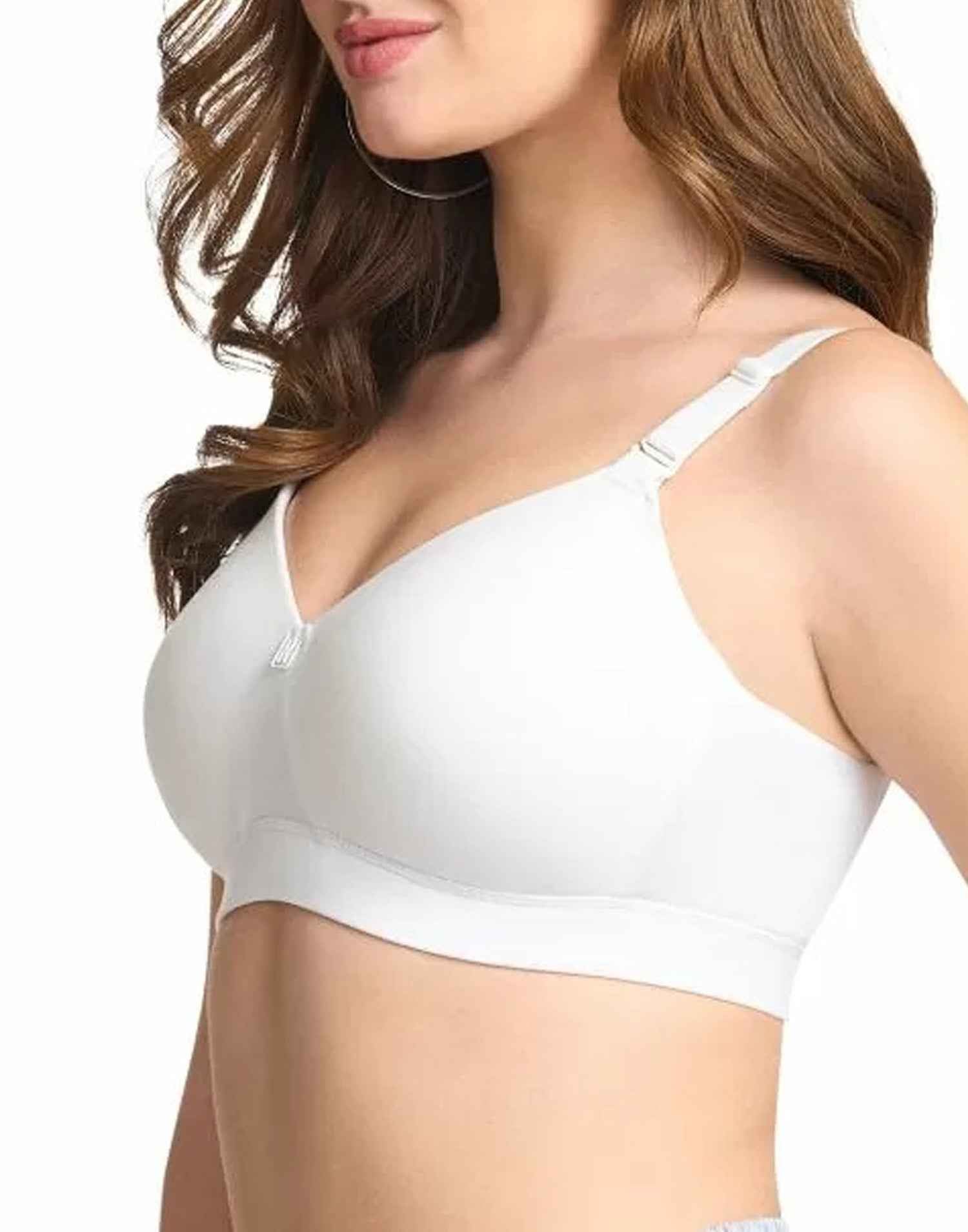 PADDED T-SHIRT BRA RIZA BESTIE WHITE E6775 200326BR - ELENTRA DESIGNS BY NIMI HEINS