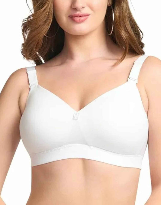 PADDED T-SHIRT BRA RIZA BESTIE WHITE E6775 200326BR - ELENTRA DESIGNS BY NIMI HEINS