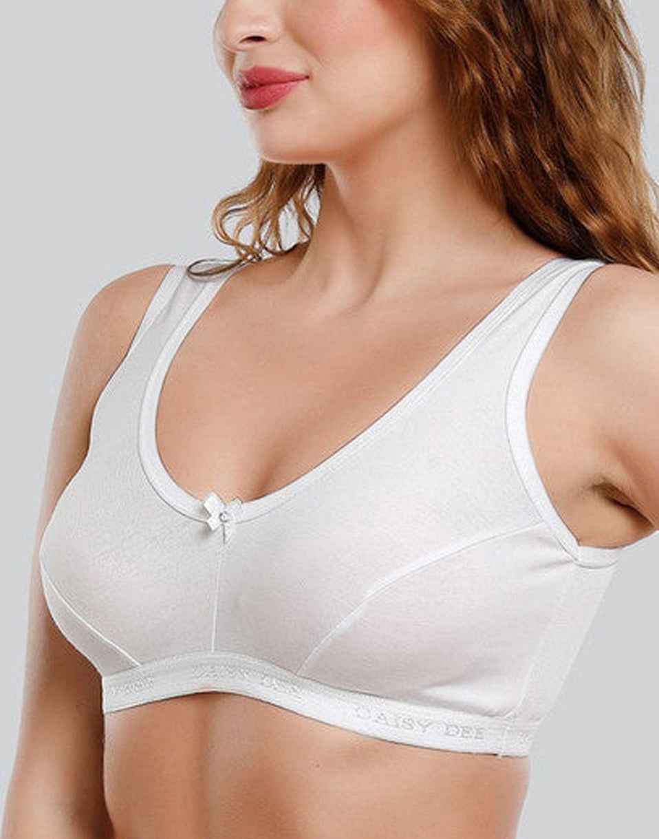NON PADDED SPORTS BRA DAISY DEE LORA WHITE E2284 260526BR