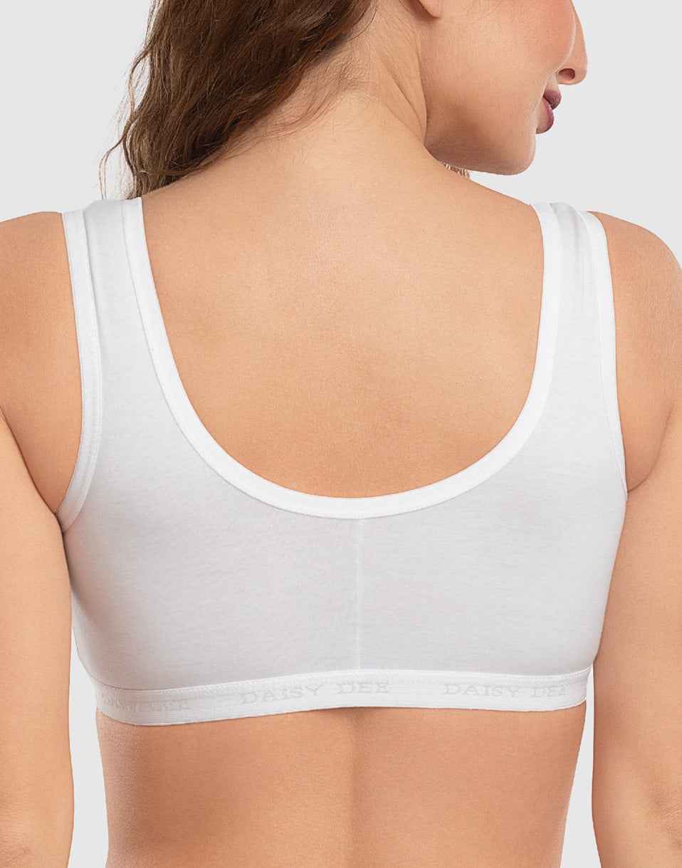 NON PADDED SPORTS BRA DAISY DEE LORA WHITE E2284 260526BR
