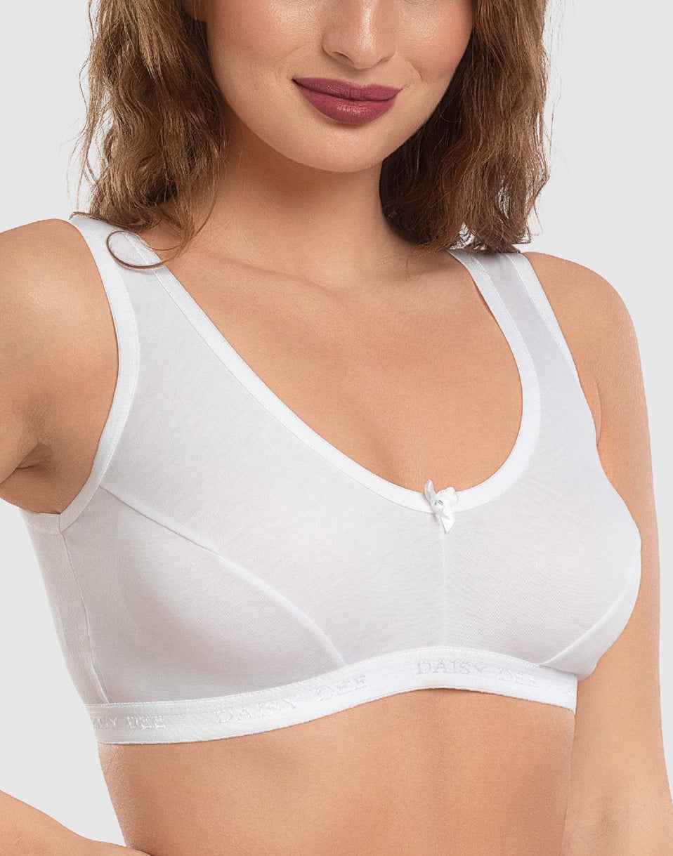 NON PADDED SPORTS BRA DAISY DEE LORA WHITE E2284 260526BR