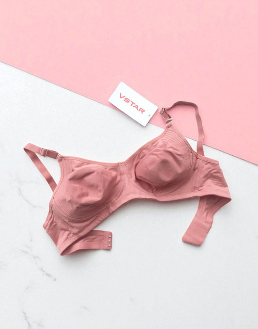 160925BR (E6428) VSTAR NON PADDED BRA - Withered Rose