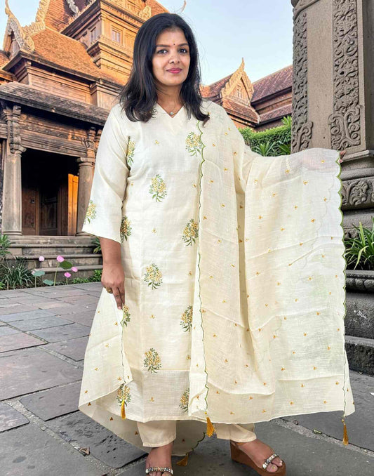 READY TO WEAR ONAM SPECIAL YELLOW E7155 250726RW - ELENTRA DESIGNS BY NIMI HEINS