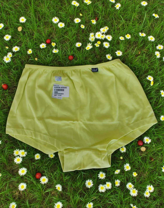 071025PS (E6083) ESSA SHORTS PANTY - Yellowish Green