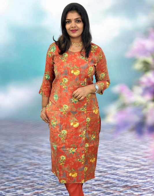 160325A (E5445) CO-ORD SET - Rust Orange