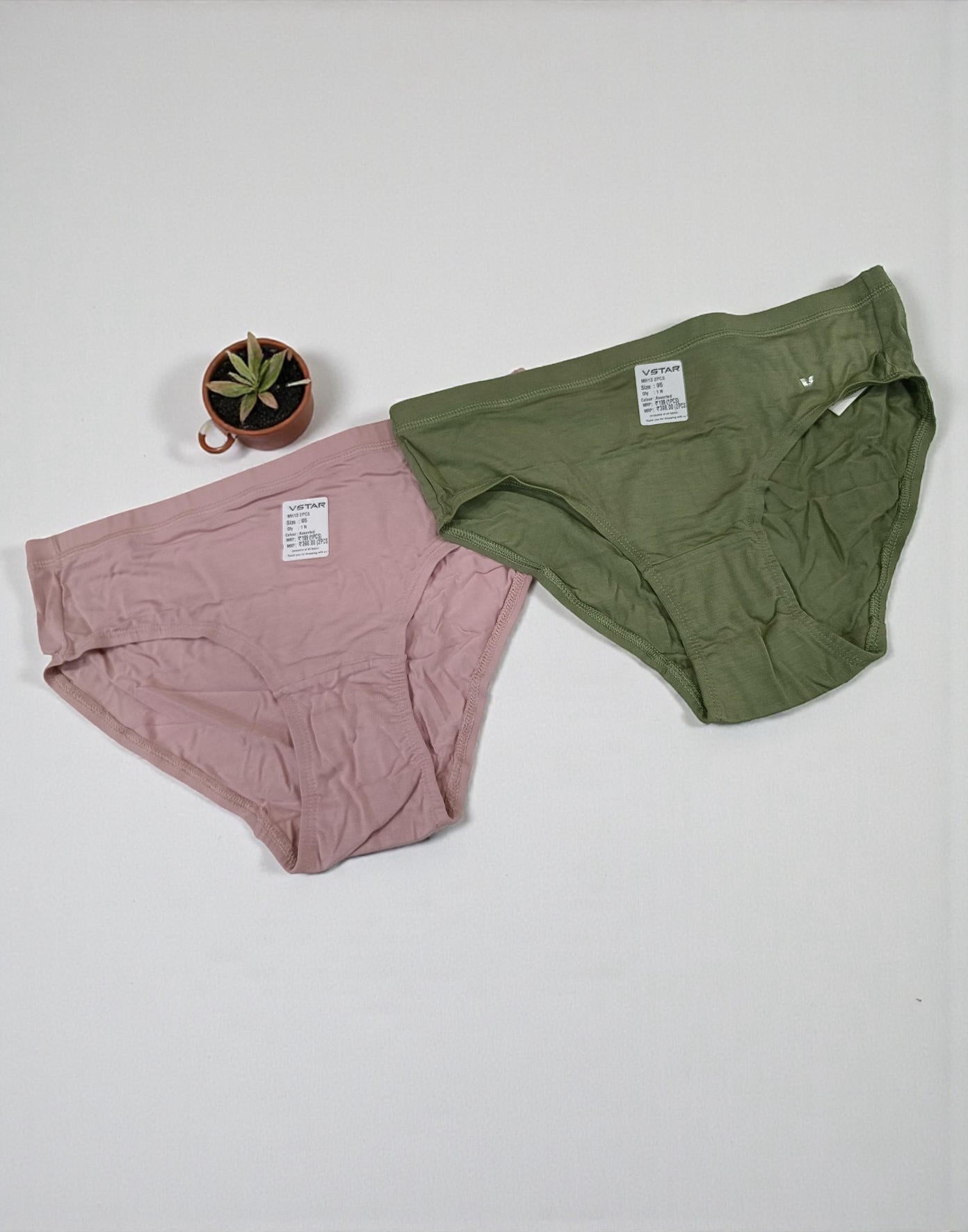 PANTY VSTAR HIPSTER (2 in 1 COMBO) ASSORTED 5 E6419 E6420 130126PS - ELENTRA DESIGNS BY NIMI HEINS