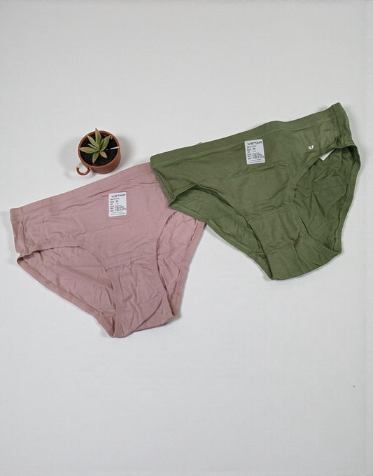 PANTY VSTAR HIPSTER (2 in 1 COMBO) ASSORTED 5 E6419 E6420 130126PS - ELENTRA DESIGNS BY NIMI HEINS