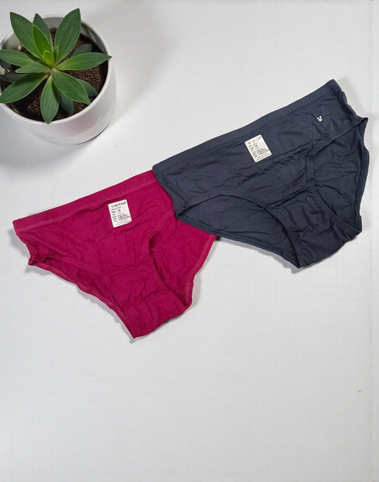 PANTY VSTAR HIPSTER (2 in 1 COMBO) ASSORTED 9 E6419 E6420 130126PS - ELENTRA DESIGNS BY NIMI HEINS