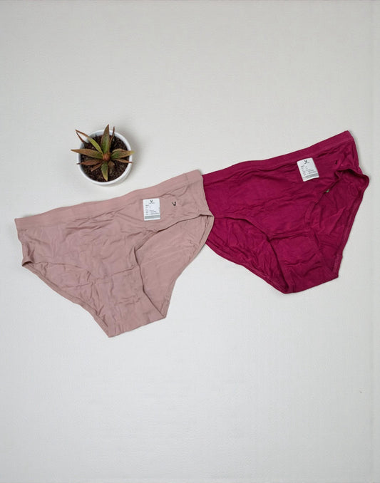 PANTY VSTAR HIPSTER (2 in 1 COMBO) ASSORTED 14 E6419 E6420 130126PS - ELENTRA DESIGNS BY NIMI HEINS
