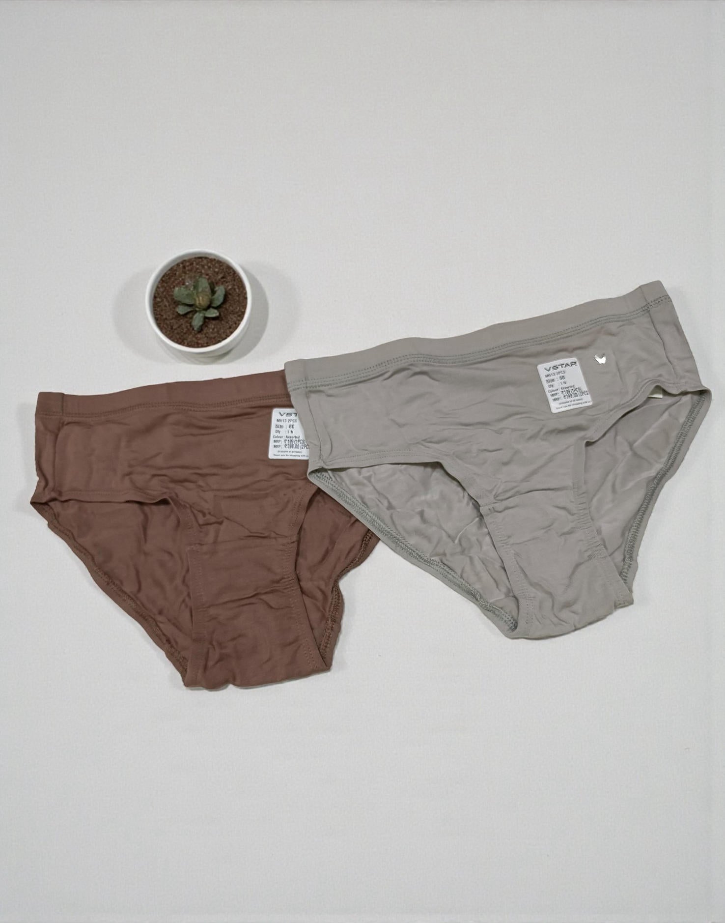 130126PS (E6420 - E6419) VSTAR HIPSTER PANTIES (2 in 1 COMBO) - Assorted 18 - ELENTRA DESIGNS BY NIMI HEINS