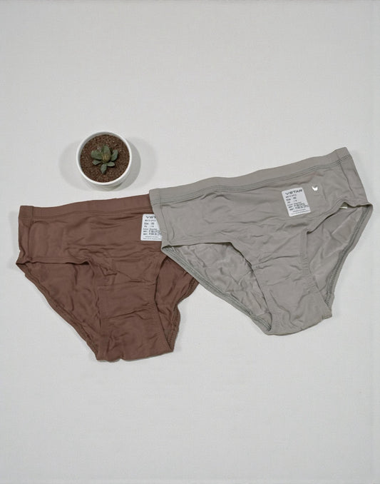 130126PS (E6420 - E6419) VSTAR HIPSTER PANTIES (2 in 1 COMBO) - Assorted 18 - ELENTRA DESIGNS BY NIMI HEINS