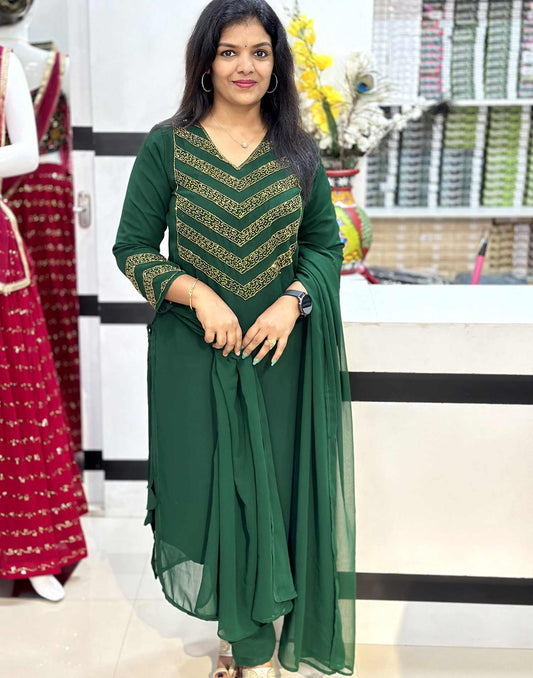 280624 HANDWORKED READY TO WEAR  - Green