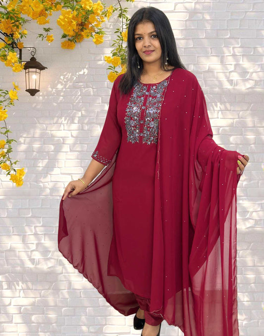 150525H (E6030) PREMIUM READY TO WEAR - Deep Maroon